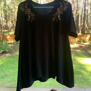 Lane Bryant Embroidered Tee